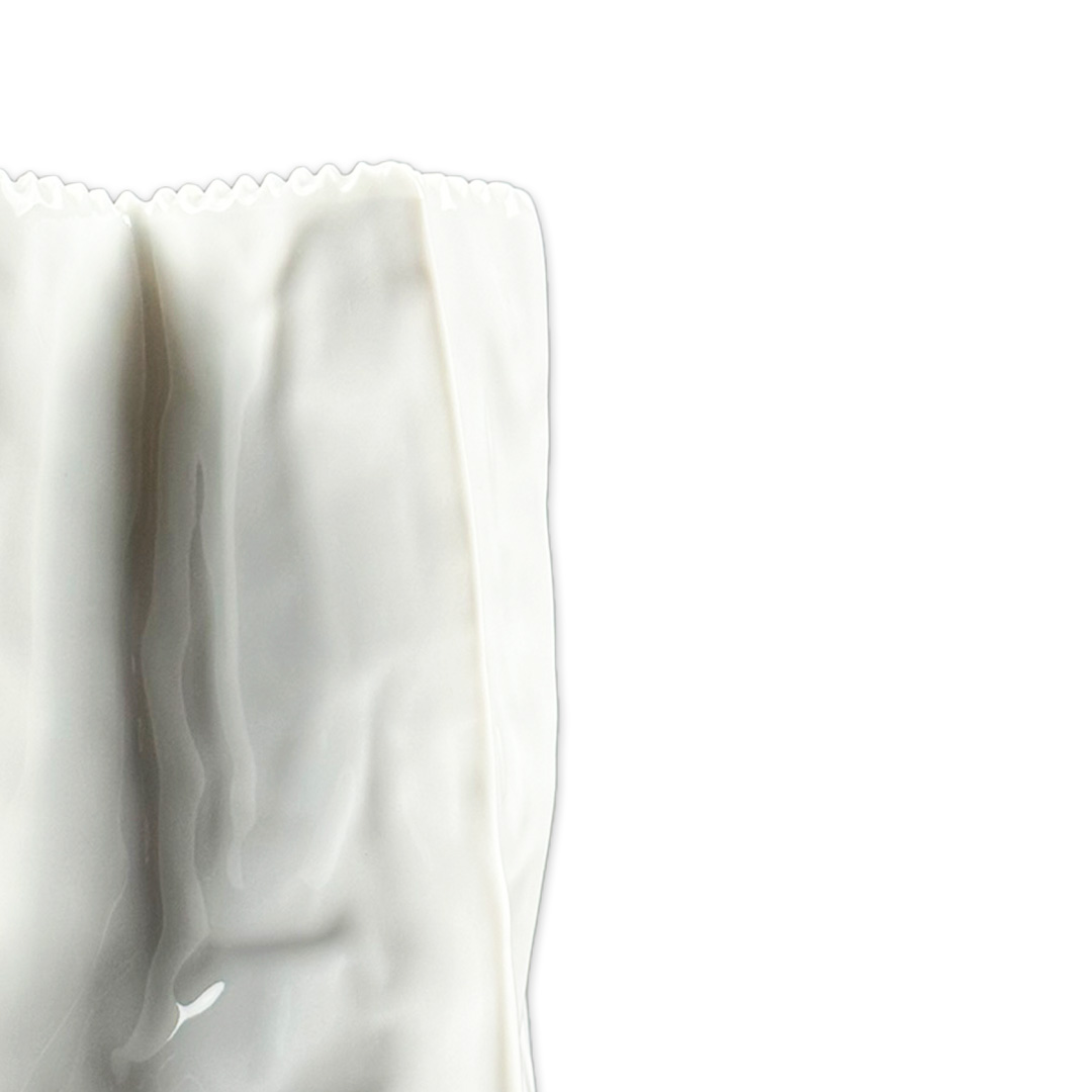 VASO SACO PORCELANA BRANCA ROSENTHAL