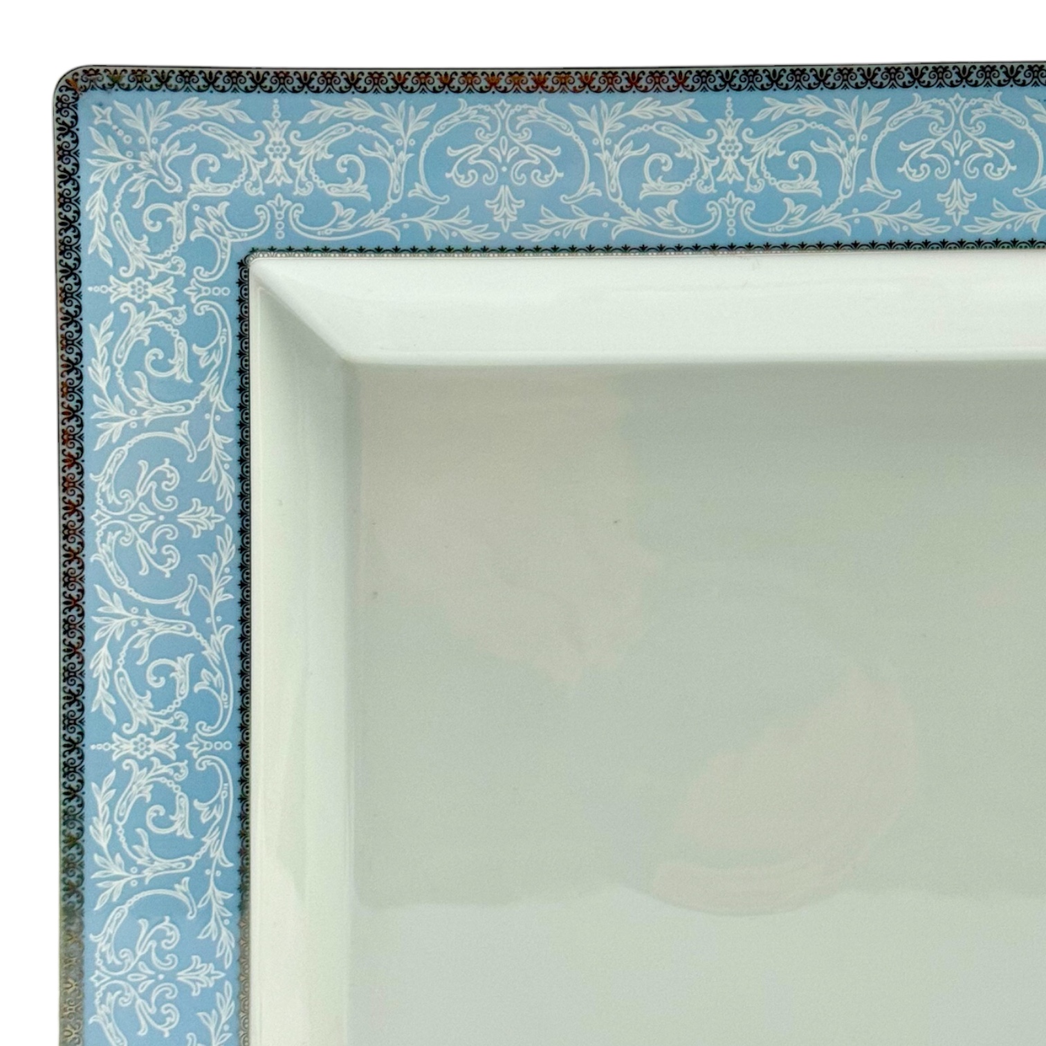 CENTRO MESA QUADRADO PRINCESS BLUE PORCELANA ROSENTHAL