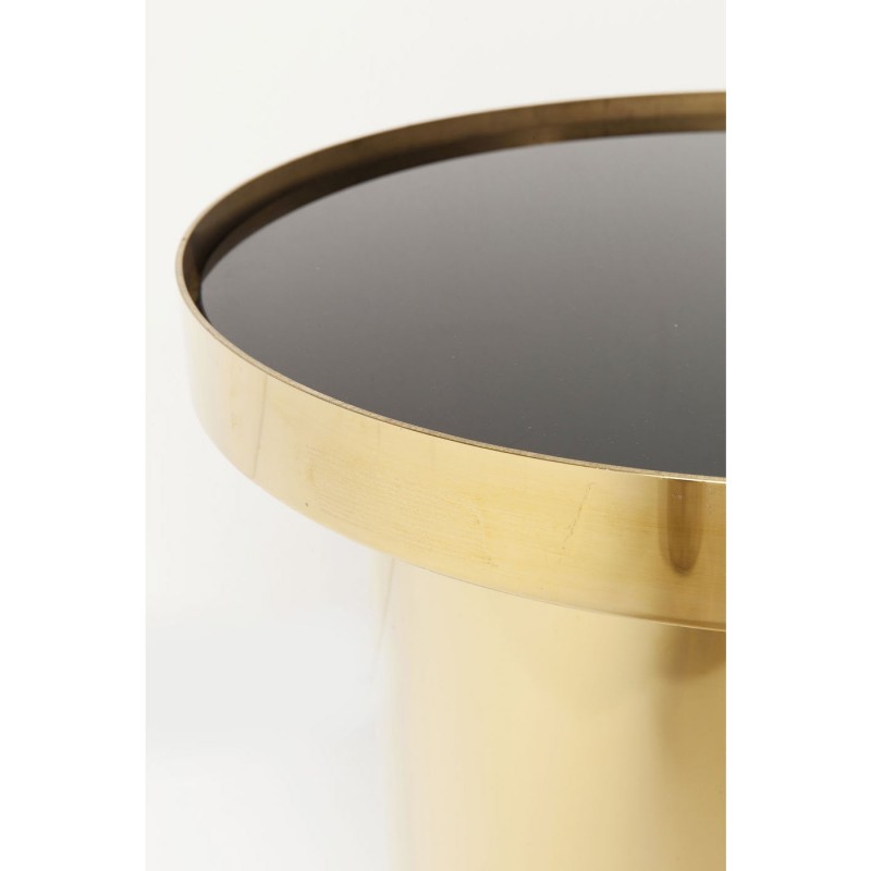 MESA LATERAL RIMINI PRETA/DOURADA 