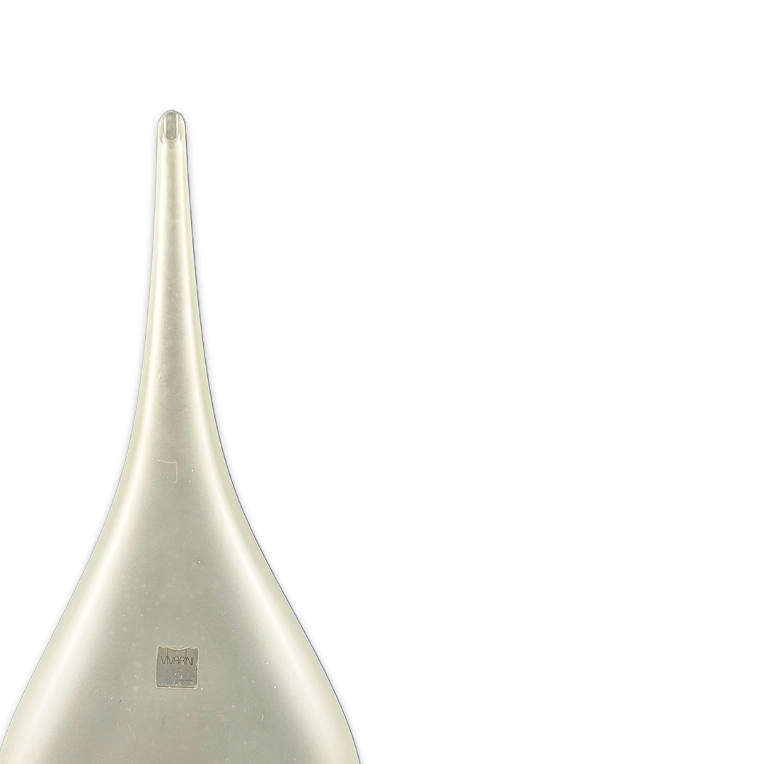 VASO BRINA GLAZED CRISTAL BRANCO FOSCO FORMIA