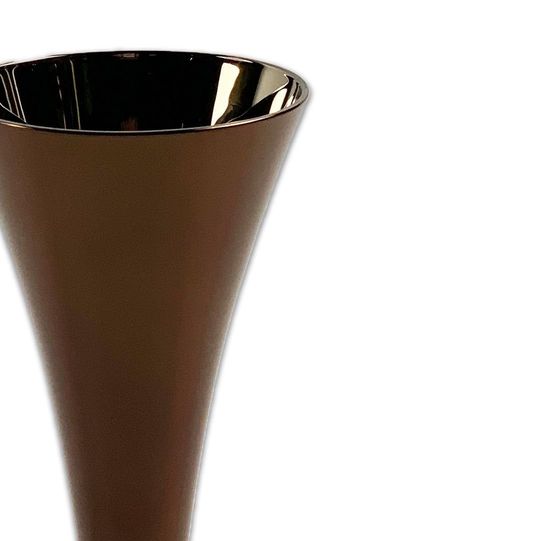 TACA CHAMPANHE VIDRO COBRE MODALI DESIGN JOGO 4 PEÇAS