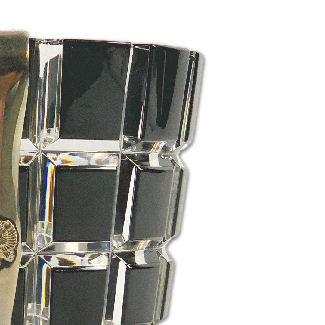 BALDE GELO C/PINCA  METROPOLITAN CRISTAL PRETO/TRANSPARENTE FABERGE