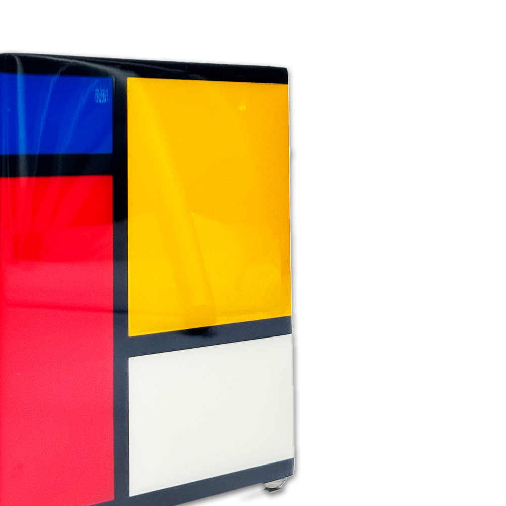 CAIXA DE LENCO MADEIRA LAQUEADA MULTICOLORIDA PACIFIC CONNECTIONS