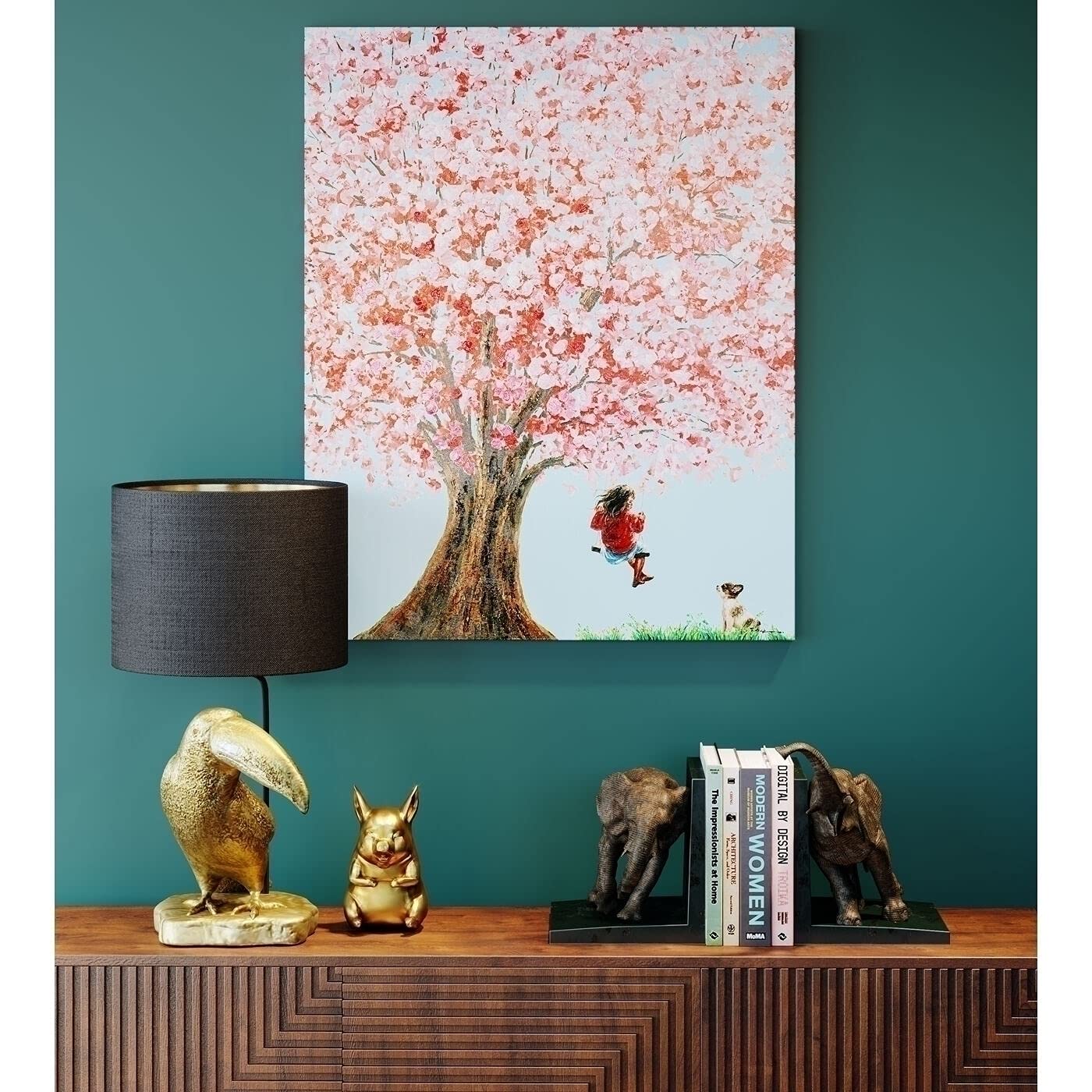 ABAJOUR TUCANO RESINA DOURADO 