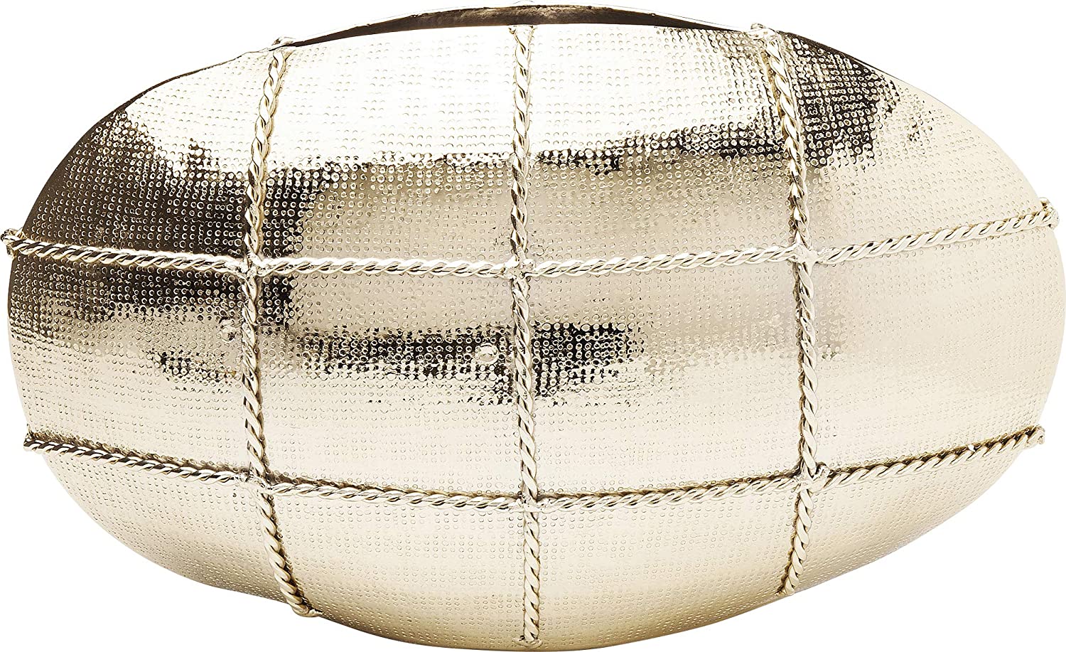 VASO DELUXE OVAL METAL DOURADO 