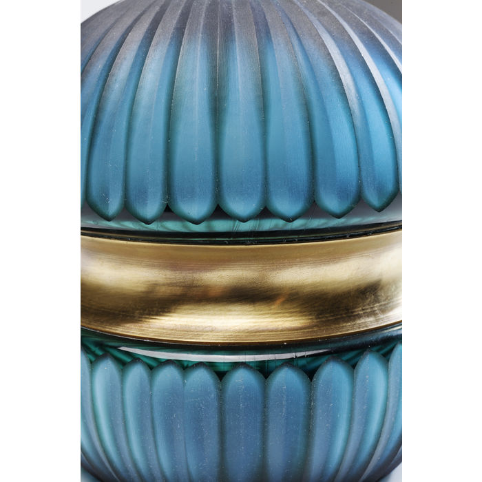 VASO CESAR RING VIDRO AZUL 