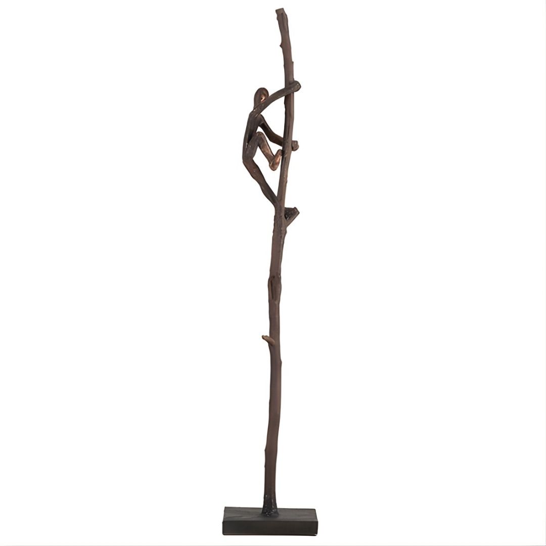 ESCULTURA HOMEM TRONCO RESINA BRONZE ENVELHECIDO MODALI DESIGN