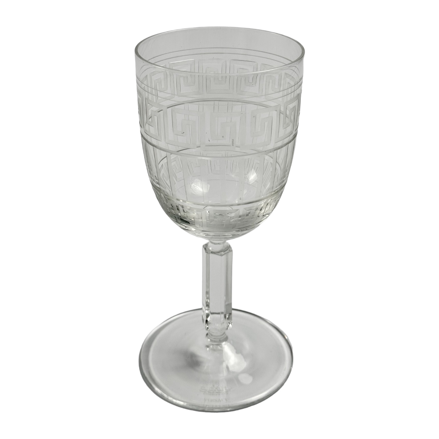 TACA VINHO BRANCO VERSACE MEANDRE CRISTAL TRANSPARENTE UNITARIO