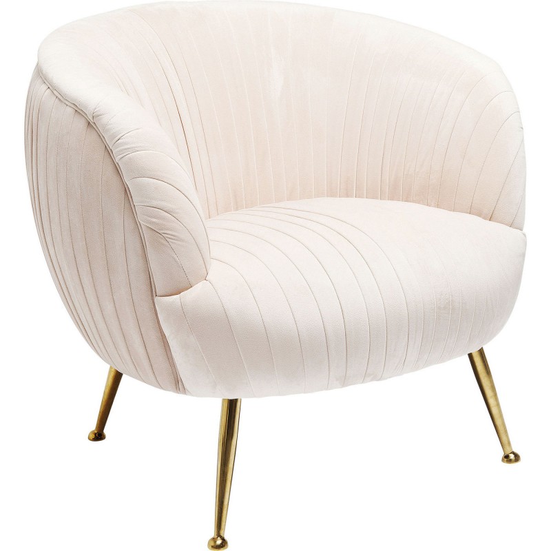 POLTRONA PERUGIA VELUDO BEGE x