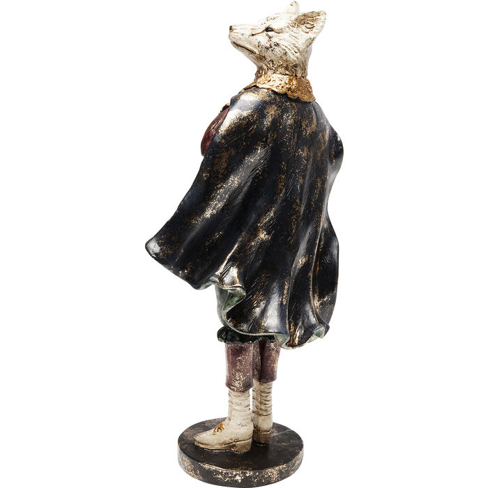 ESCULTURA RAPOSA MOSQUETEIRO RESINA 