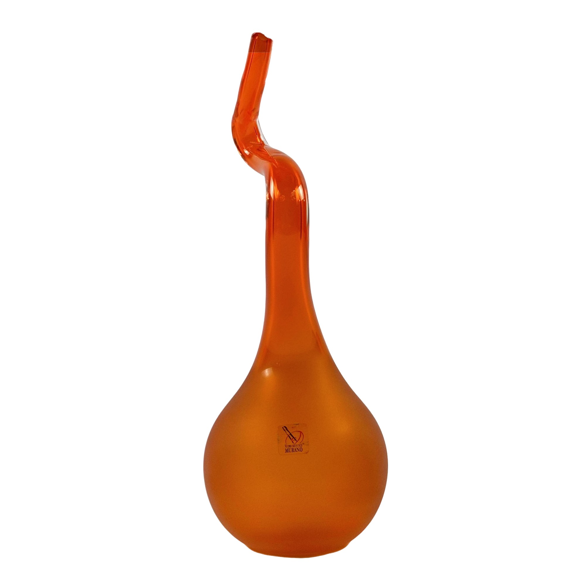 VASO CIPOLLINA CRISTAL LARANJA FOSCO