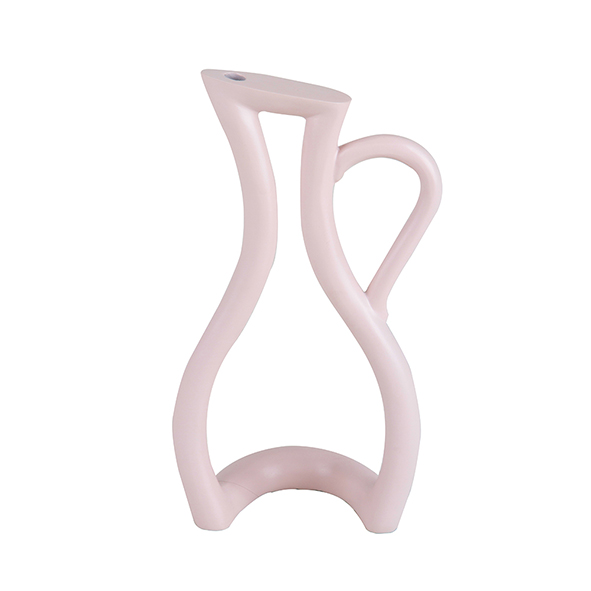 VASO JARRA VAZADO RESINA ROSA MODALI DESIGN