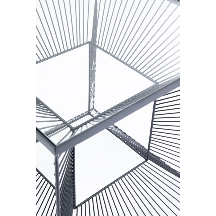 MESA LATERAL DIMENSION METAL PRETO 