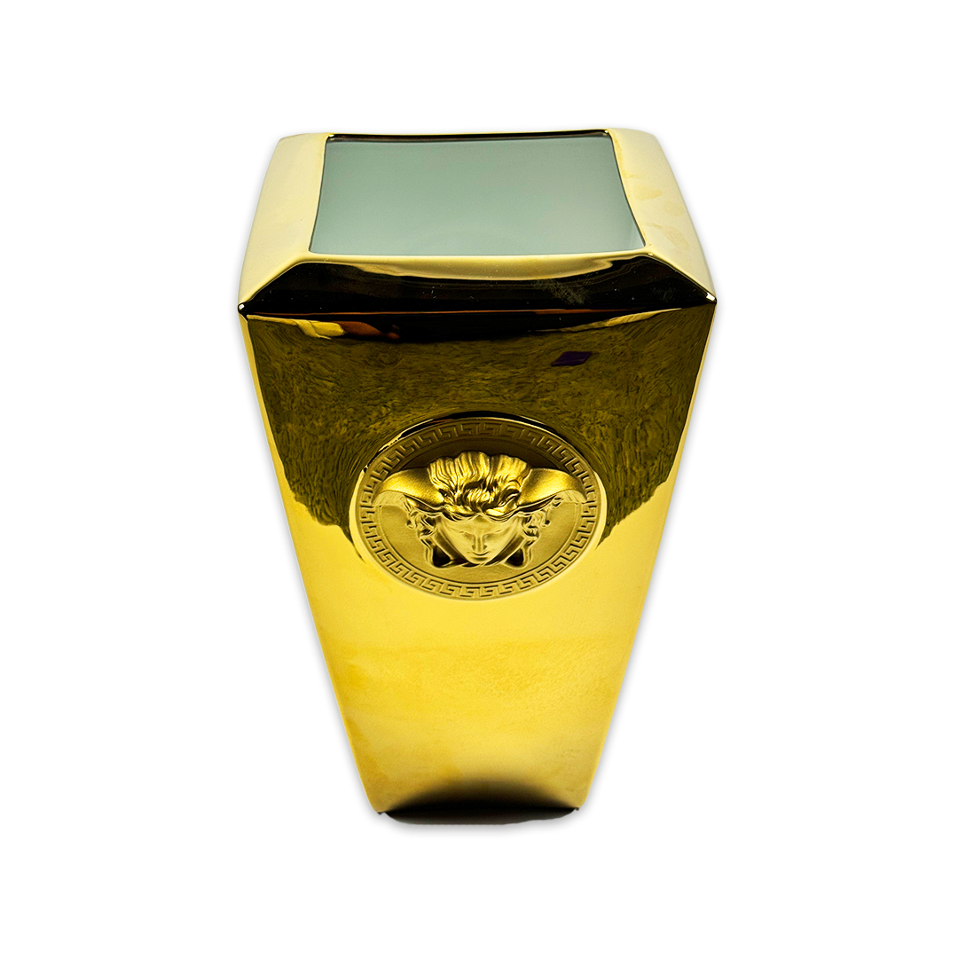 VASO VERSACE MEDUSA  PORCELANA DOURADO