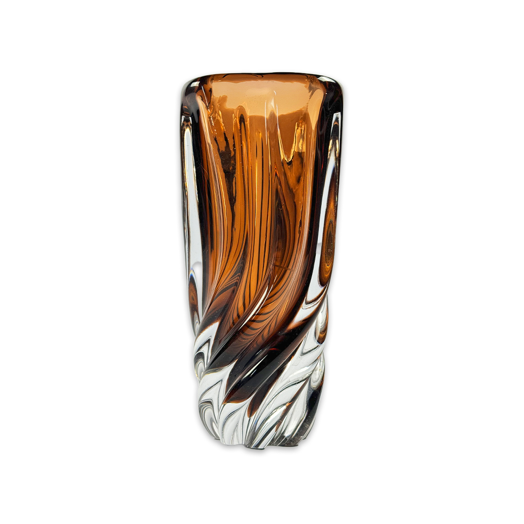 VASO BATTLO ALTO CRISTAL TABACO FORMIA