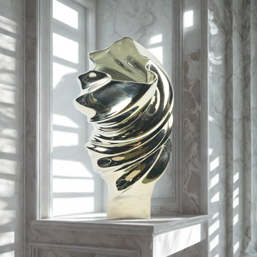 VASO SQUALL PRATA PORCELANA ROSENTHAL