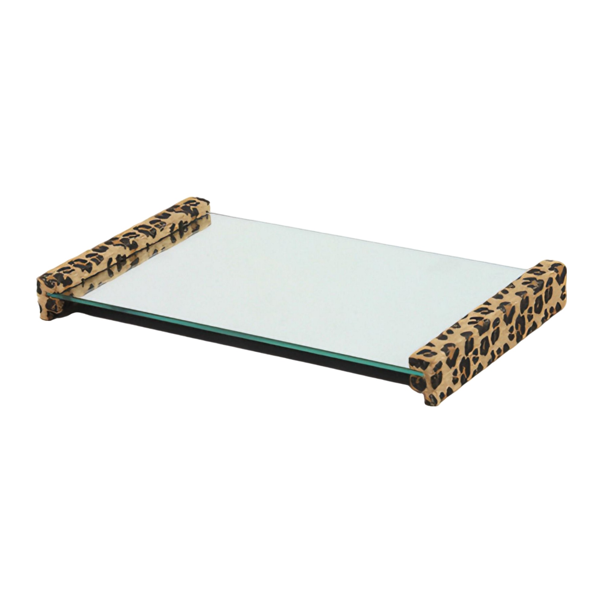 BANDEJA ONCA RETANGULAR ESPELHADA S/ BORDAS MODALI DESIGN