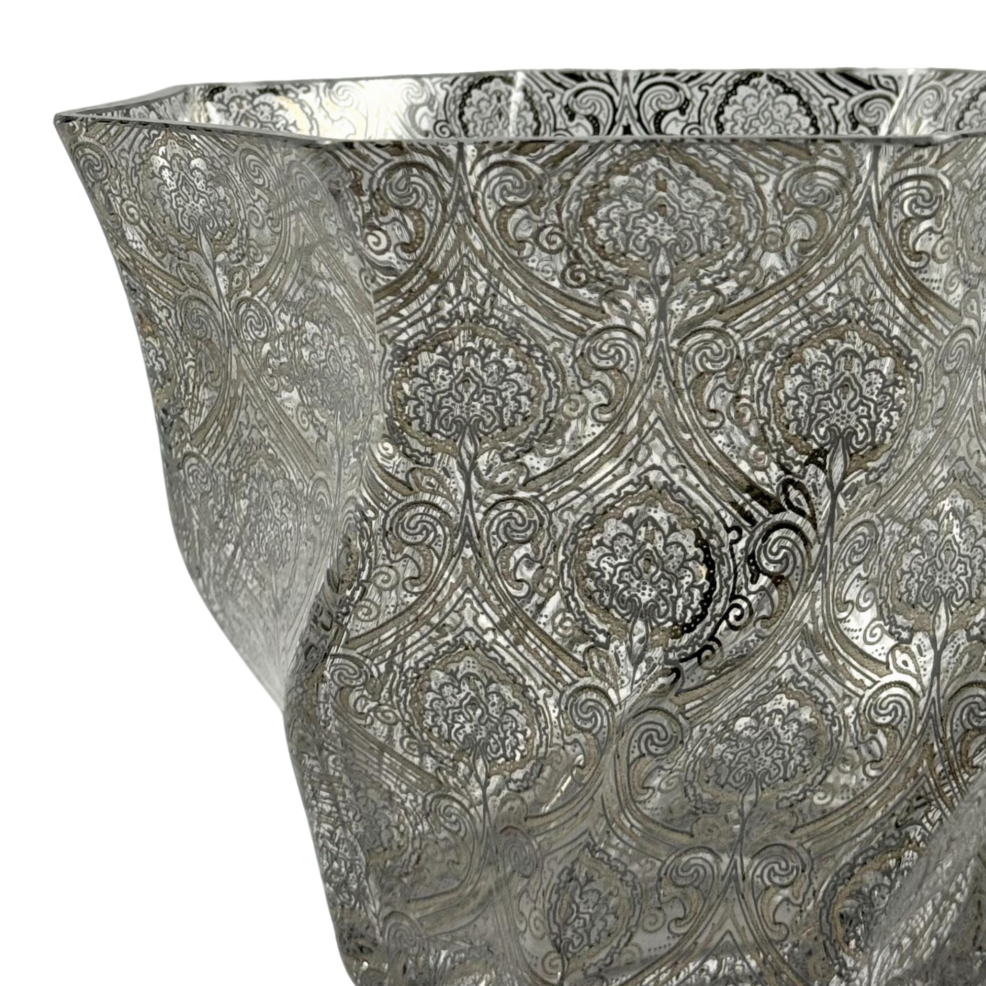 BOWL HEXAGONAL DUPONT CRISTAL/PRATEADO A CASA K