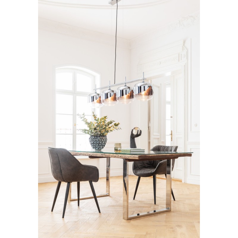 CADEIRA THELMA C/ BRACO CINZA ESCURO 