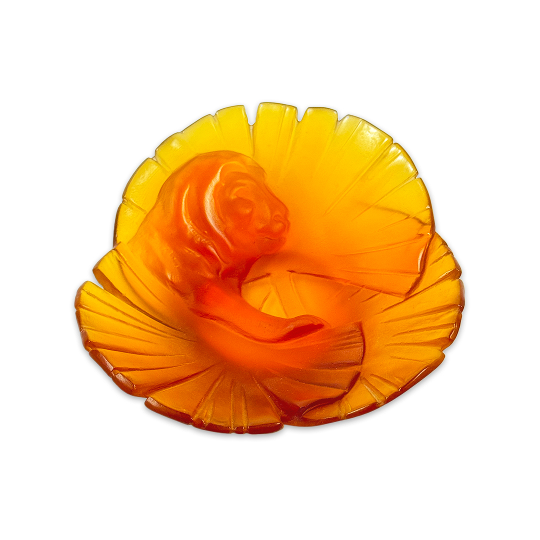 VIDE POCHE LION CRISTAL AMBAR DAUM