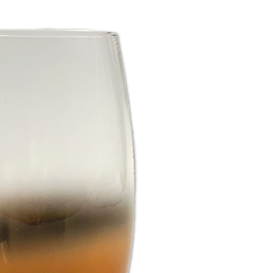 COPO ALTO VIDRO TRANSPARENTE C/DETALHE COBRE MODALI DESIGN JOGO 6 PECAS