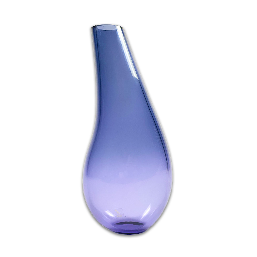 VASO AVENA TALL CRISTAL VIOLETA/AÇO FORMIA