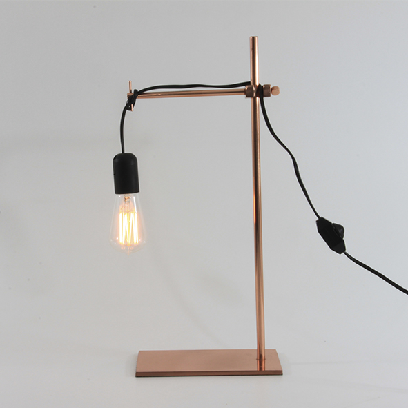 ABAJOUR LABORATORIO 110V METAL COBRE MODALI DESIGN