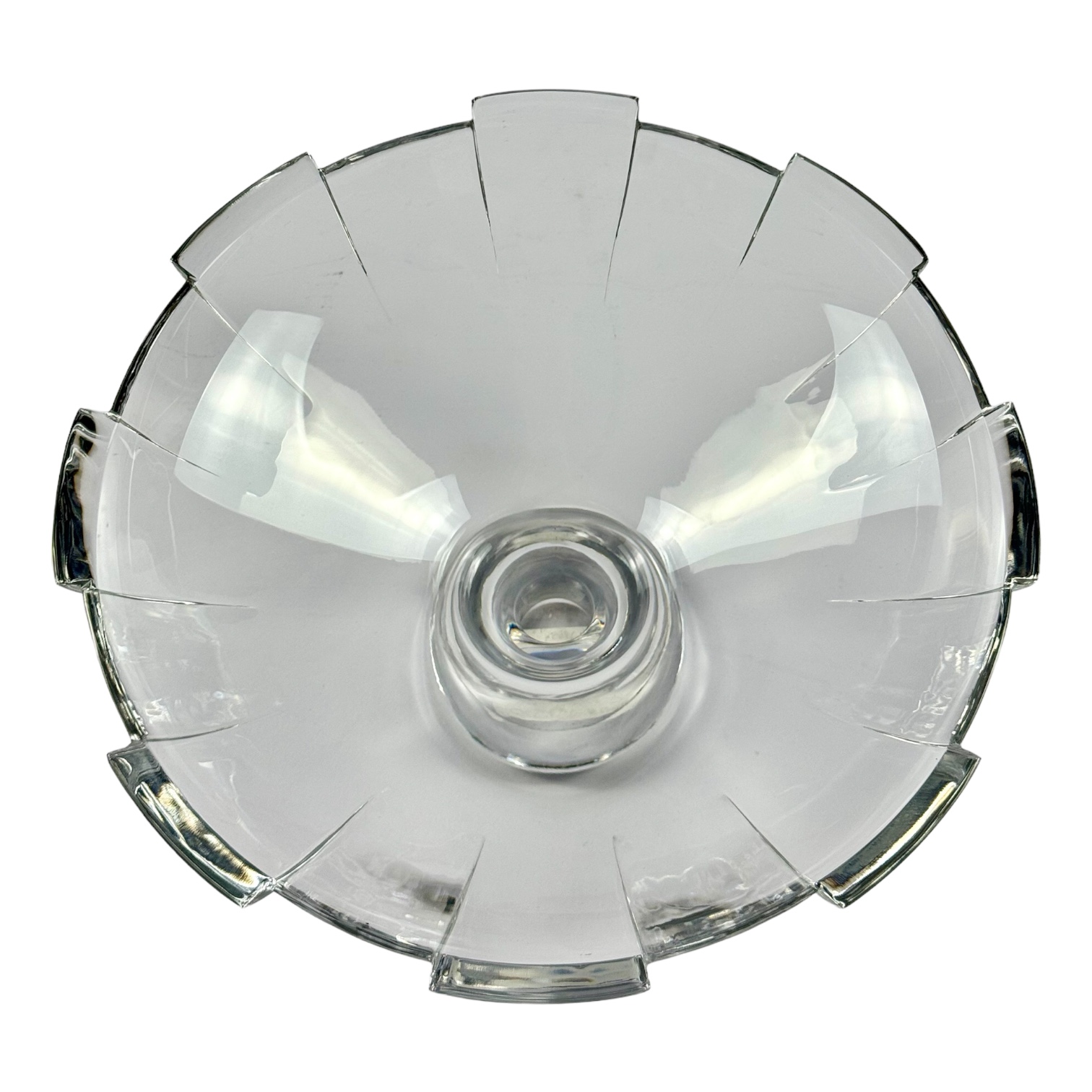 CENTRO MESA REDONDO CRISTAL TRANSPARENTE MOSER