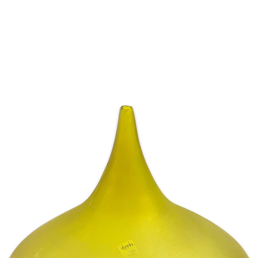 VASO AMPOLLA CRISTAL AMARELO FOSCO FORMIA