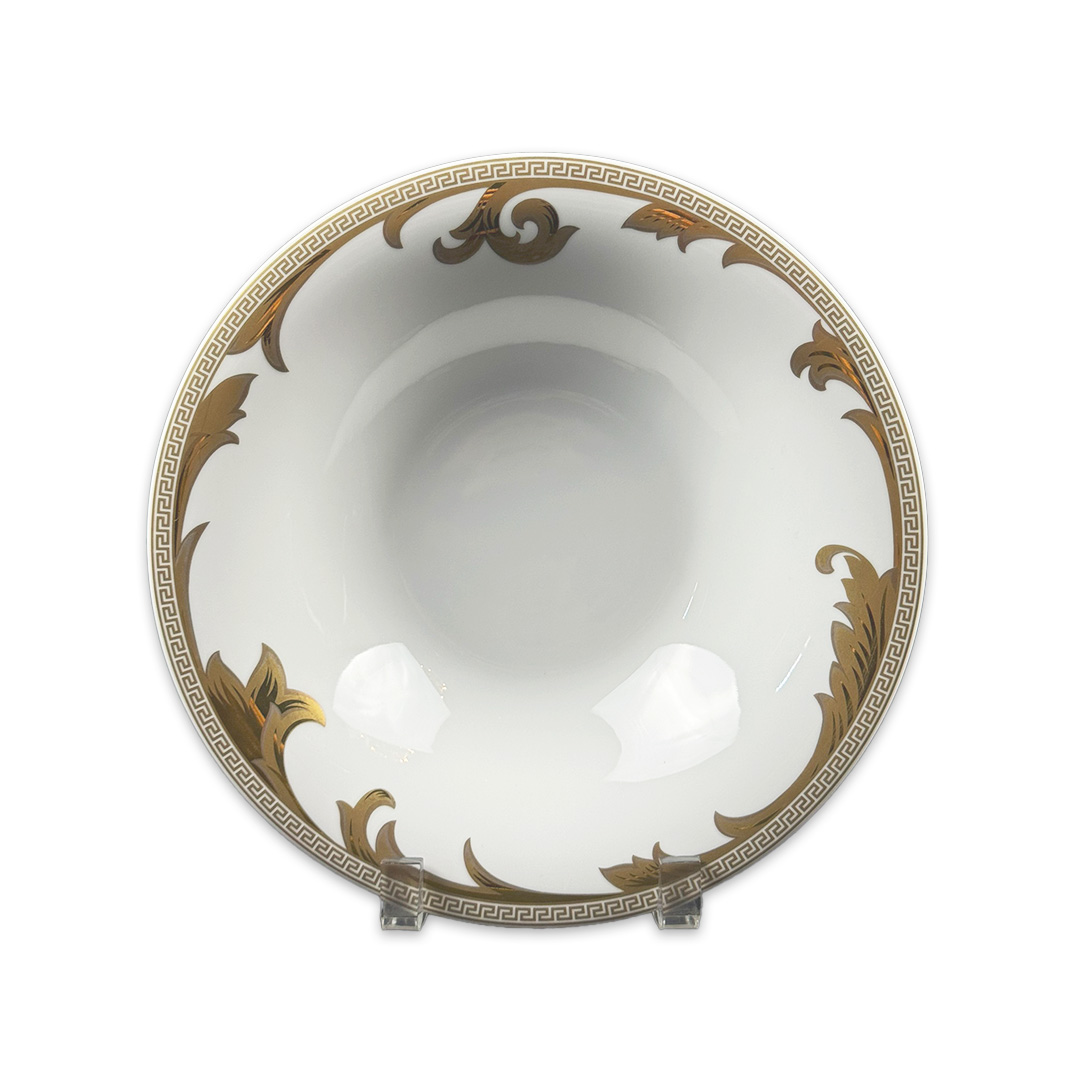 PRATO FUNDO VERSACE ARABESQUE GOLD PORCELANA UNITARIO