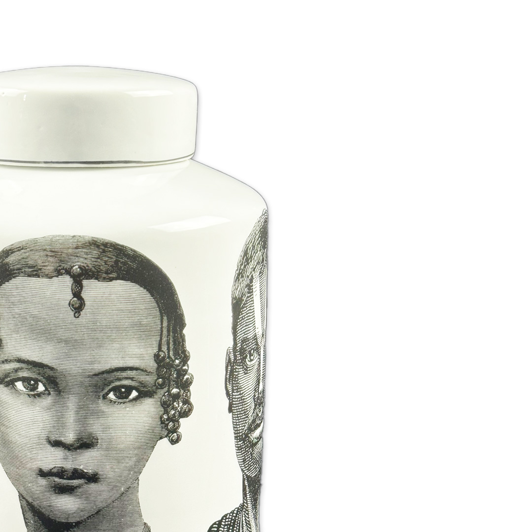 POTICHE VILLAGES PEOPLE CERAMICA VAN ROON