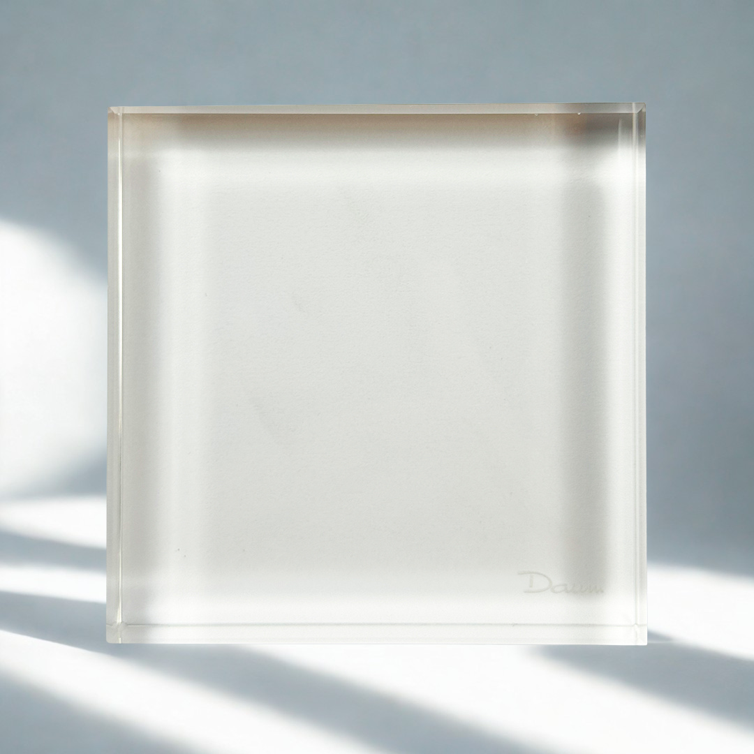 CAIXA DISPLAY QUADRADA CRISTAL TRANSPARENTE DAUM