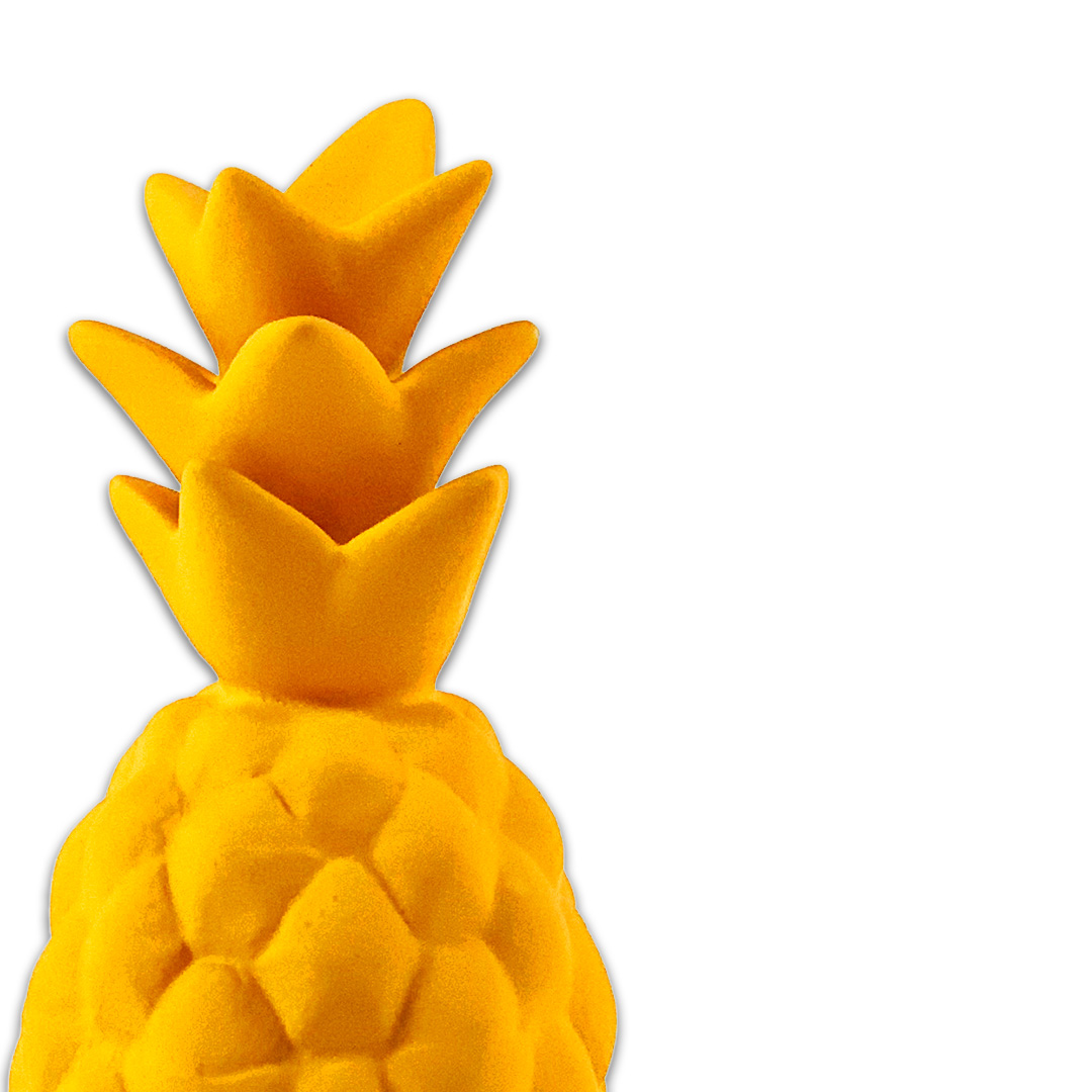 ESCULTURA ABACAXI PEQUENO CERAMICA AMARELO SOL MODALI DESIGN