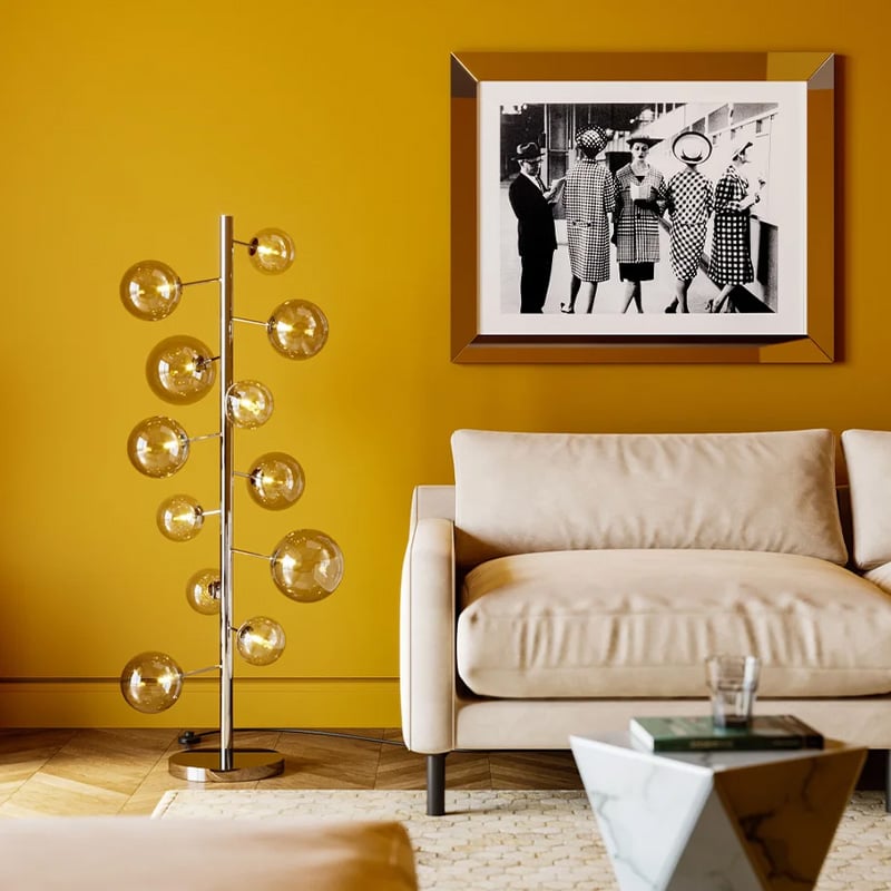 LUMINÁRIA CHAO BALLOON SMOKE CROMADA 