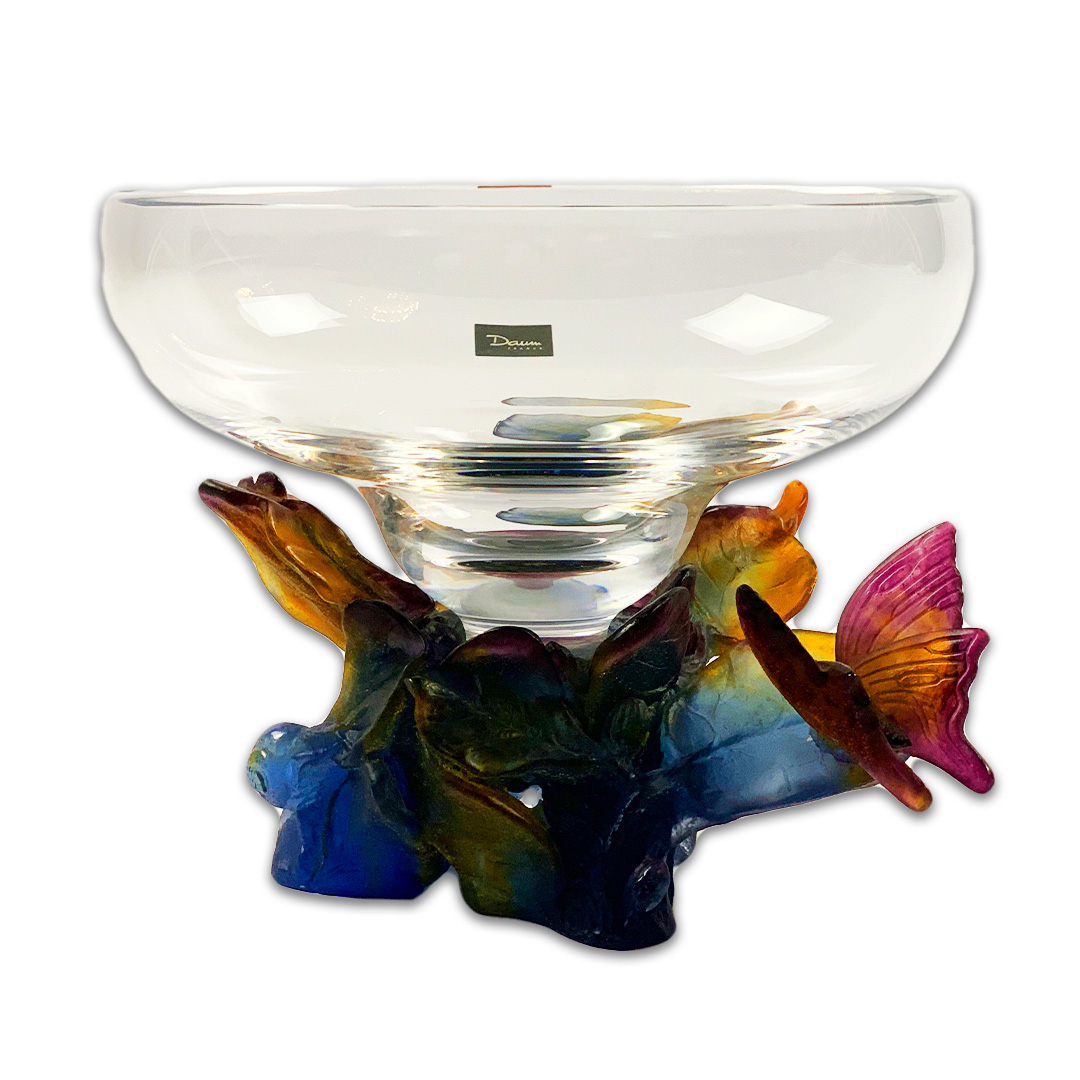 CENTRO MESA PAPILLON CRISTAL DAUM