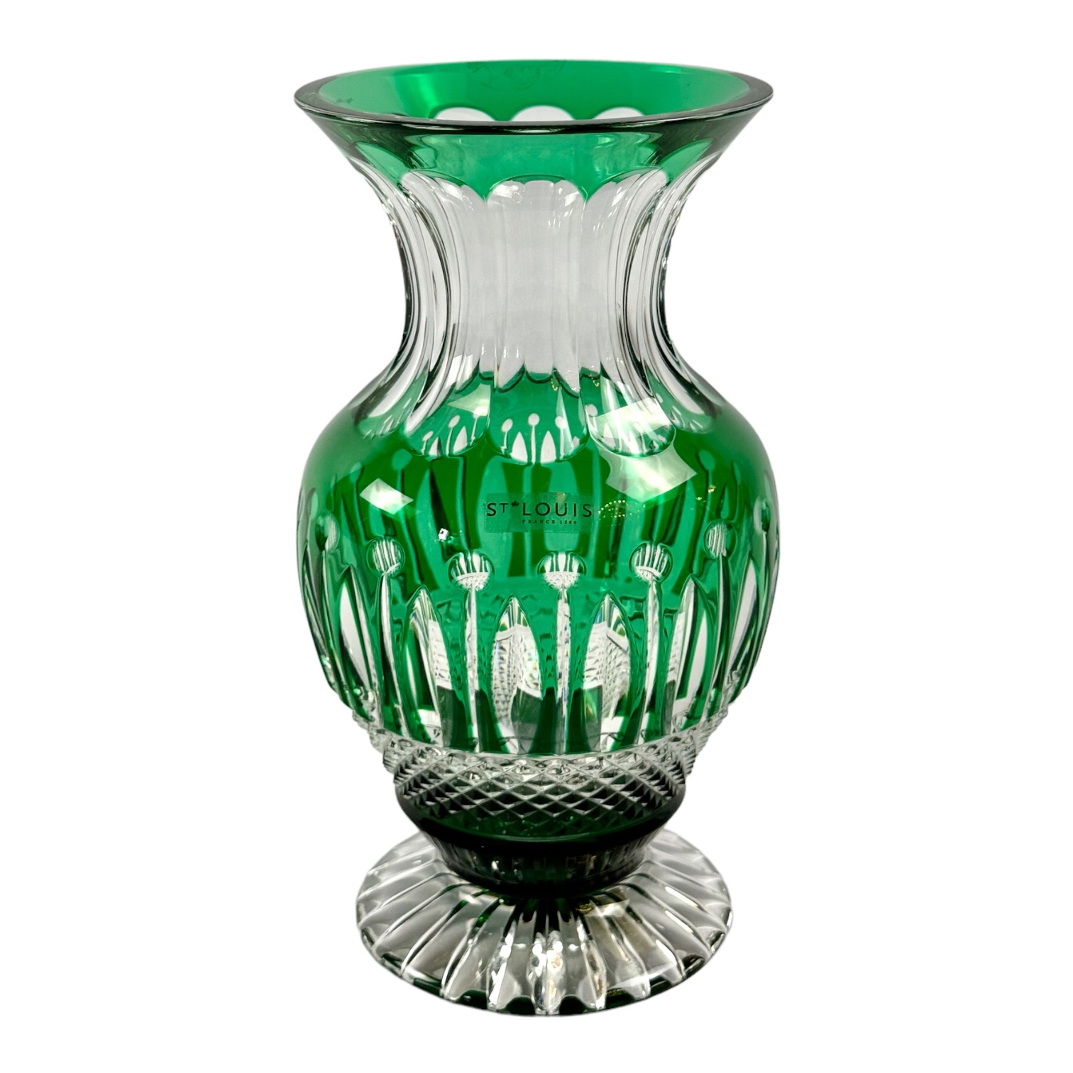 VASO TOMMY CRISTAL VERDE SAINT LOUIS
