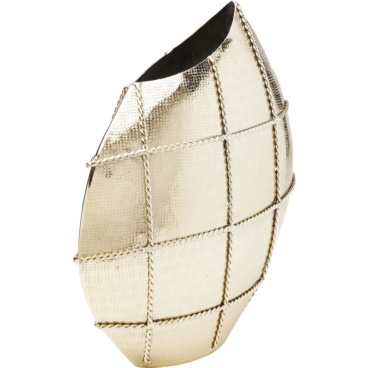 VASO DELUXE RUND METAL DOURADO