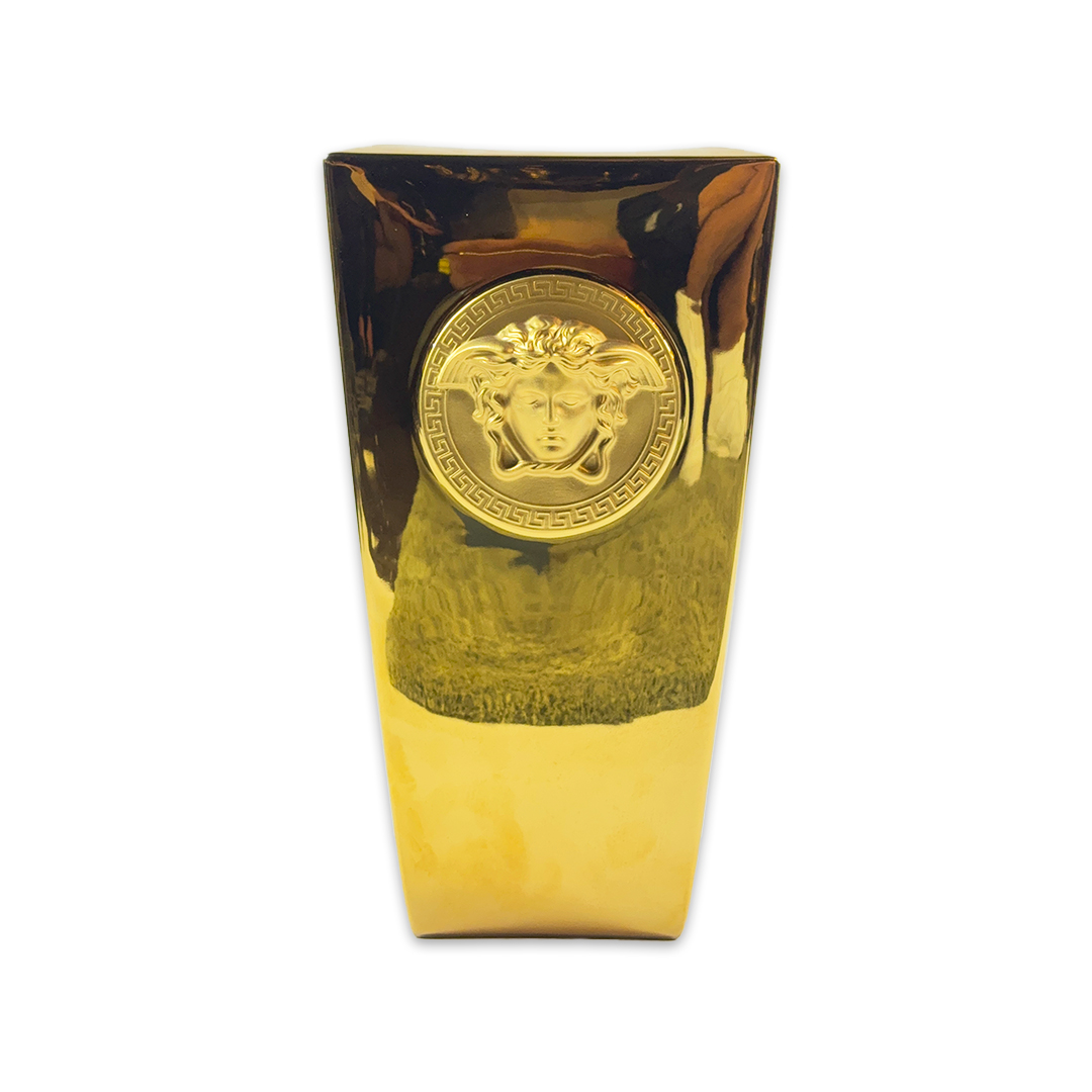 VASO VERSACE MEDUSA PORCELANA DOURADO