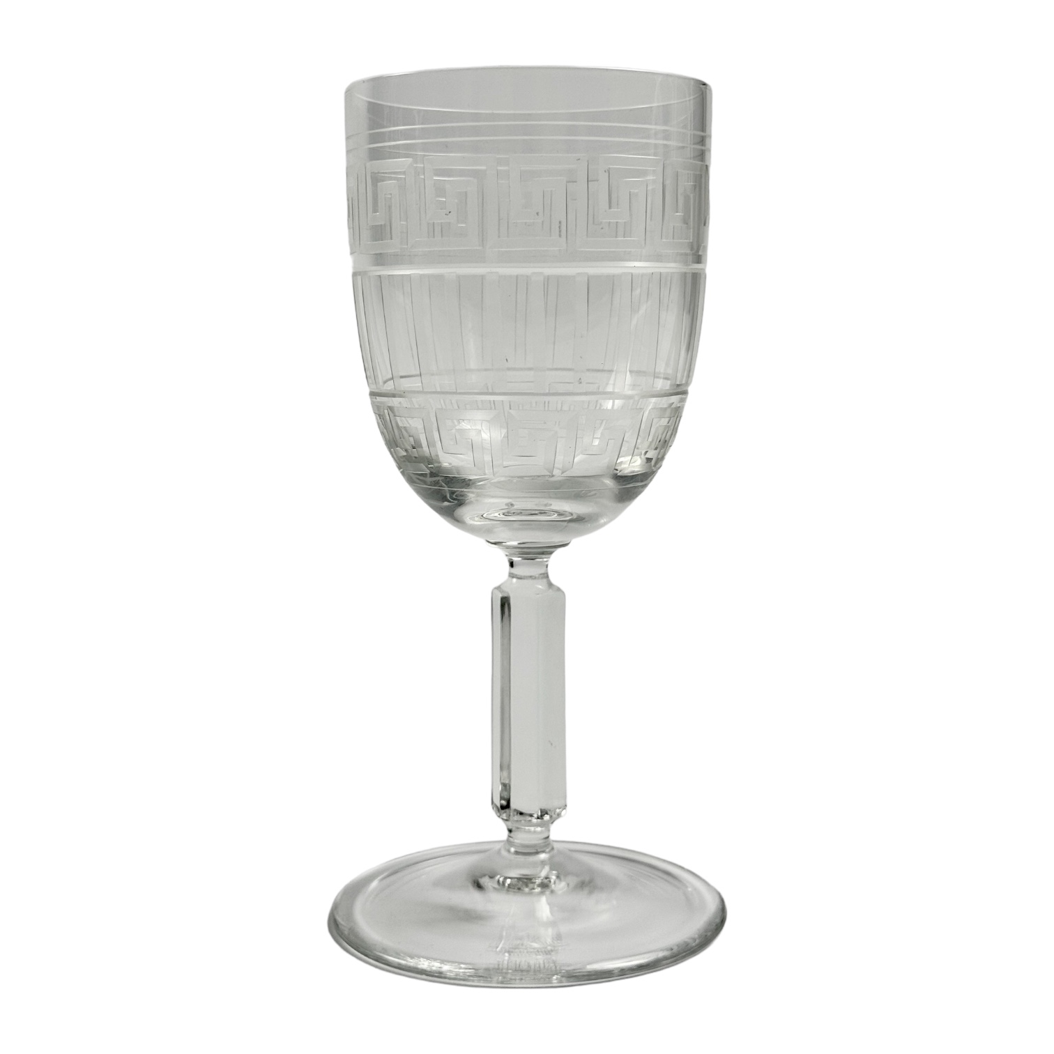 TACA VINHO BRANCO VERSACE MEANDRE CRISTAL TRANSPARENTE UNITARIO