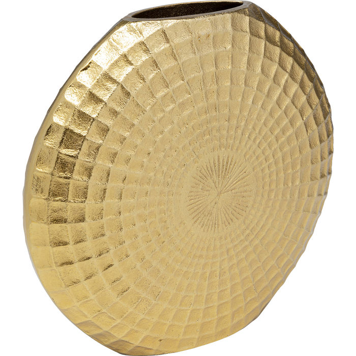 VASO ARIA RUND METAL DOURADO