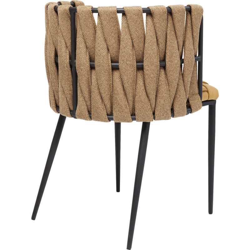 CADEIRA CHEERIO AMARELA C/ ALMOFADA 