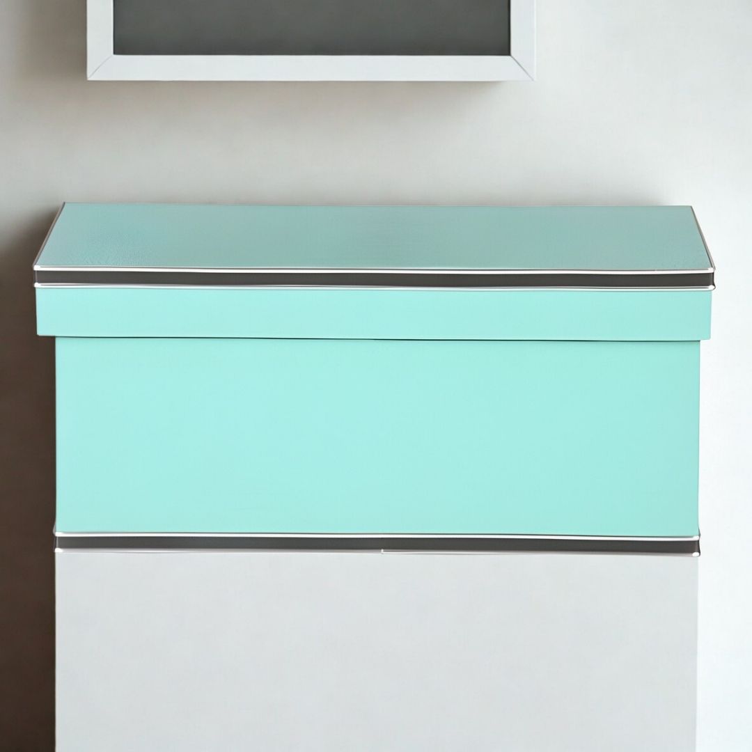 CAIXA RETANGULAR  ROOLS AZUL MADEIRA MODALI DESIGN