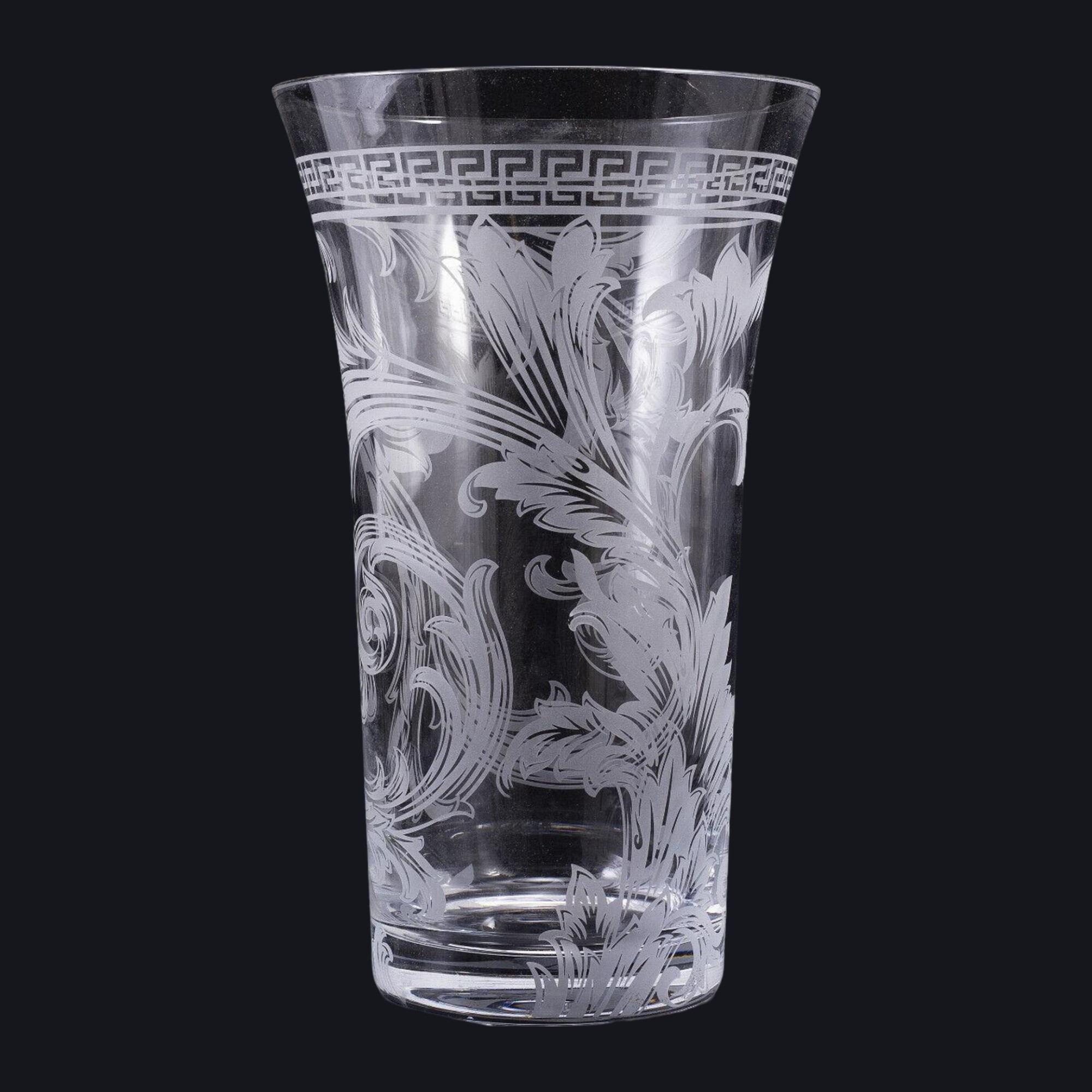VASO VERSACE ARABESQUE CRISTAL TRANSPARENTE
