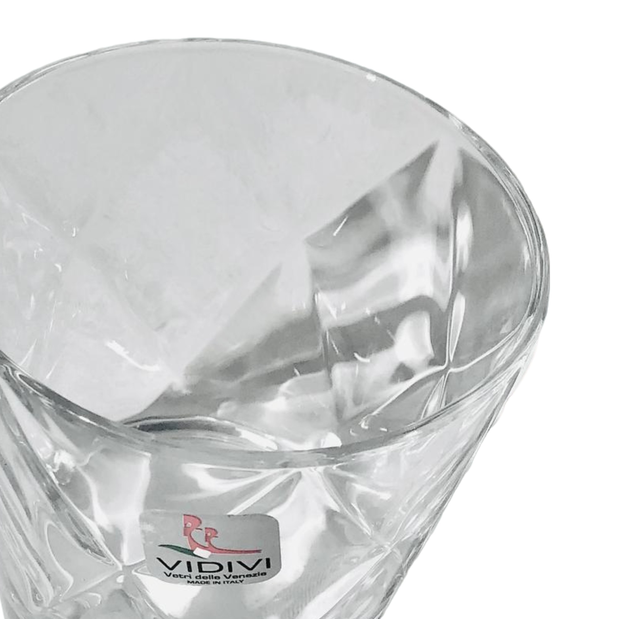 COPO BAIXO CONCERTO VIDRO TRANSPARENTE VIDIVI VETRI (KD&D) JOGO 6 PEÇAS