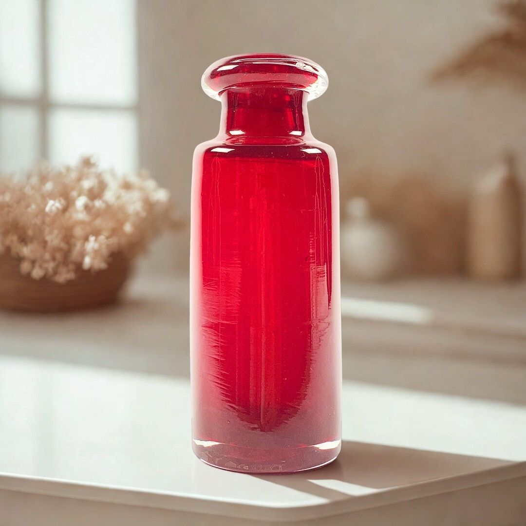 VASO DRUNKEN CRISTAL VERMELHO ROSENTHAL