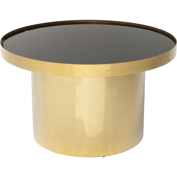 MESA LATERAL RIMINI PRETA/DOURADA