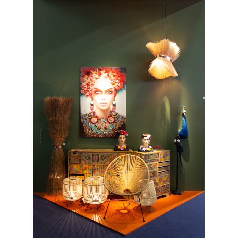 QUADRO LADY OLHOS VERMELHOS 