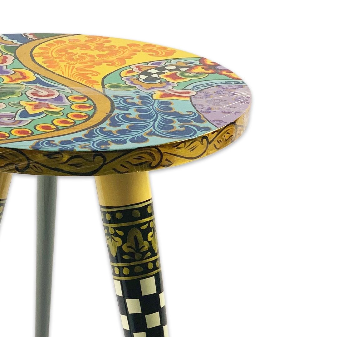 MESA LATERAL REDONDA LOLA  MADEIRA TOMS DRAG