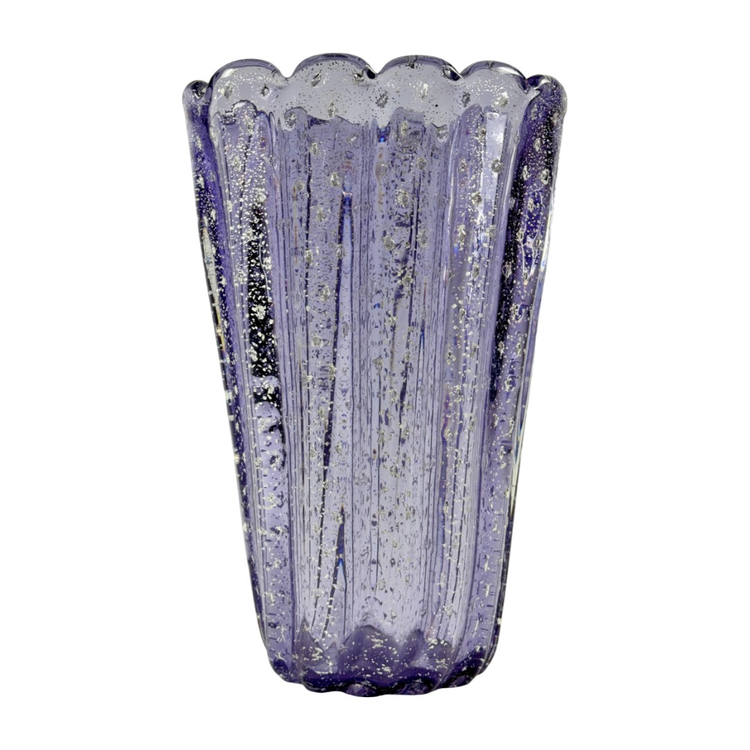 VASO AURUM CRISTAL VIOLETA/PRATA FORMIA
