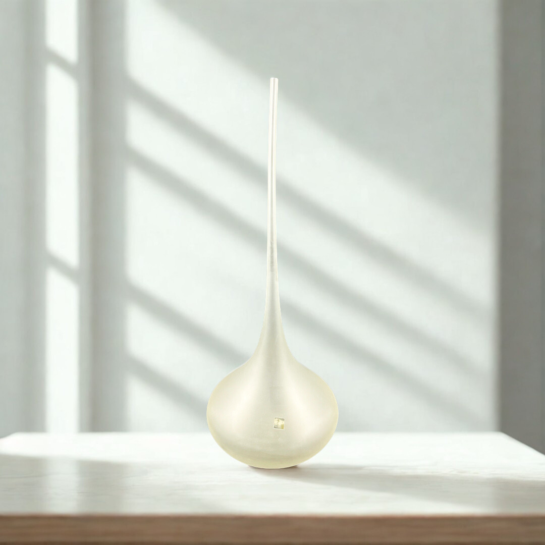 VASO RUGIADA CRISTAL BRANCO FOSCO FORMIA